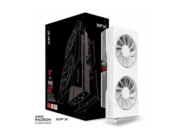AMD Radeon RX 9060 XT | XFX RX 9060 XT Swift Gaming OC 16GB White GPU