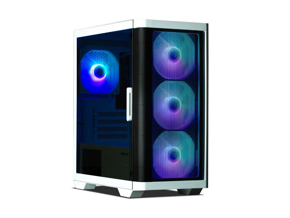 Zalman M4 White Window 4xfan mATX PC Case